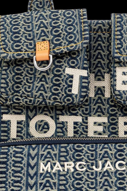 Marc Jacobs The Cargo Monogram Denim Medium Tote Bag