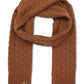 Soft Rib Cable Knit Scarf