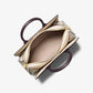 Laila Medium Color-Block Pebbled Leather Satchel