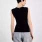 Women's Sweetheart-Neck Ribbed-Knit Top