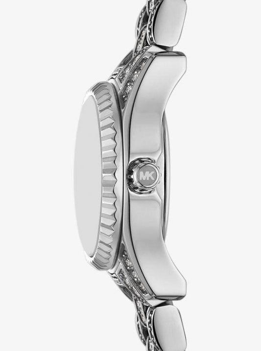 Mini Lexington Pavé Silver-Tone Watch