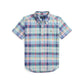 Plaid Cotton Oxford Short Sleeve Shirt (Toddler/Little Kid)