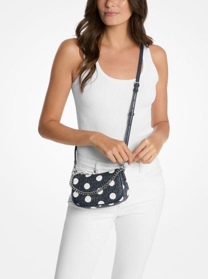 Carmela Small Polka Dot and Signature Logo Pochette