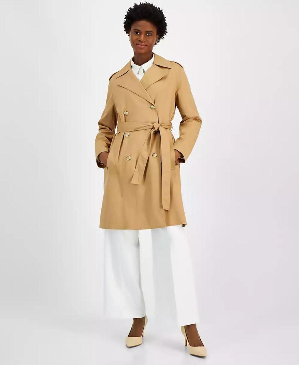 Women's Classic Double-Breast Trench Coat