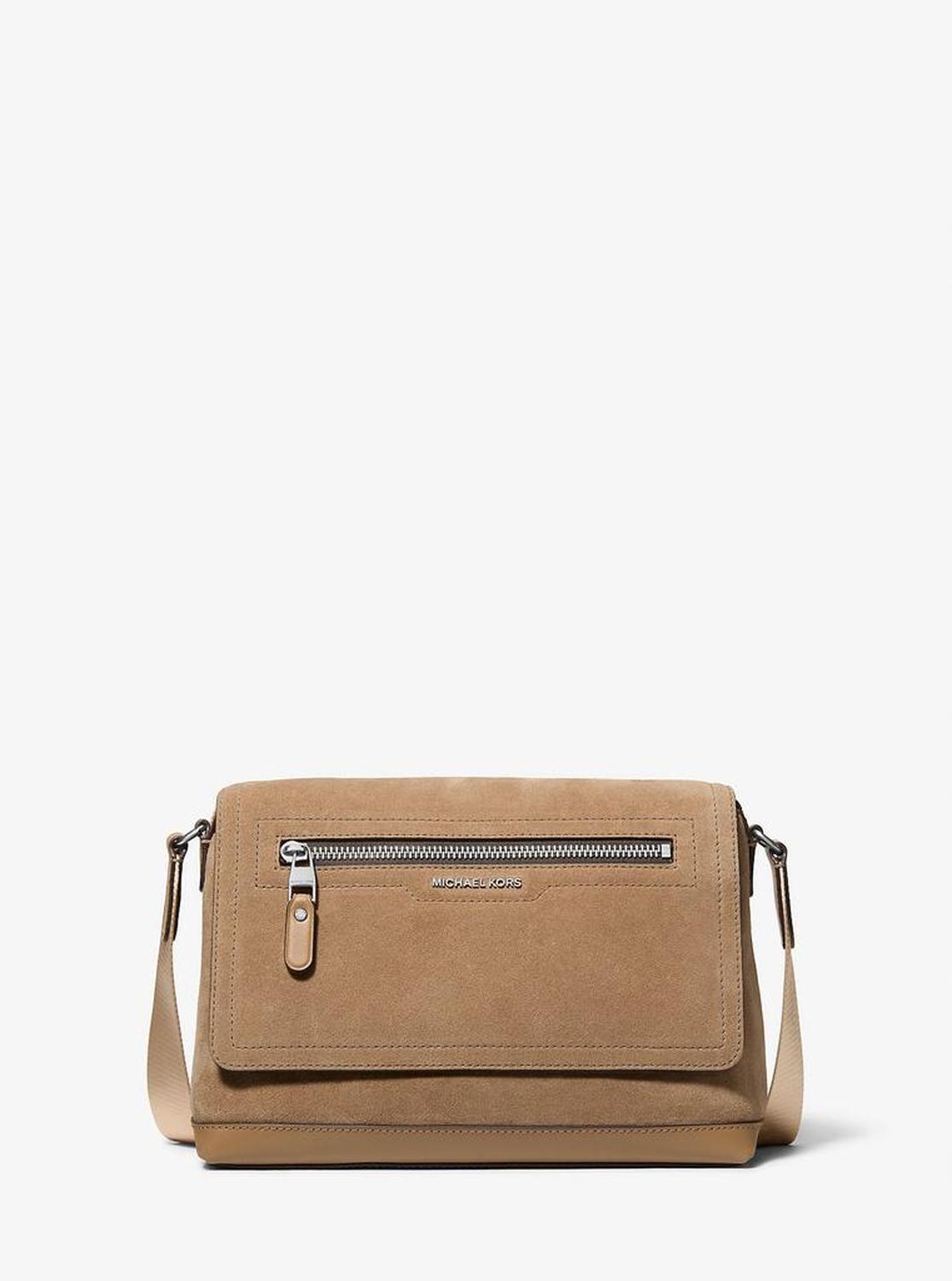 Hudson Small Suede Messenger Bag