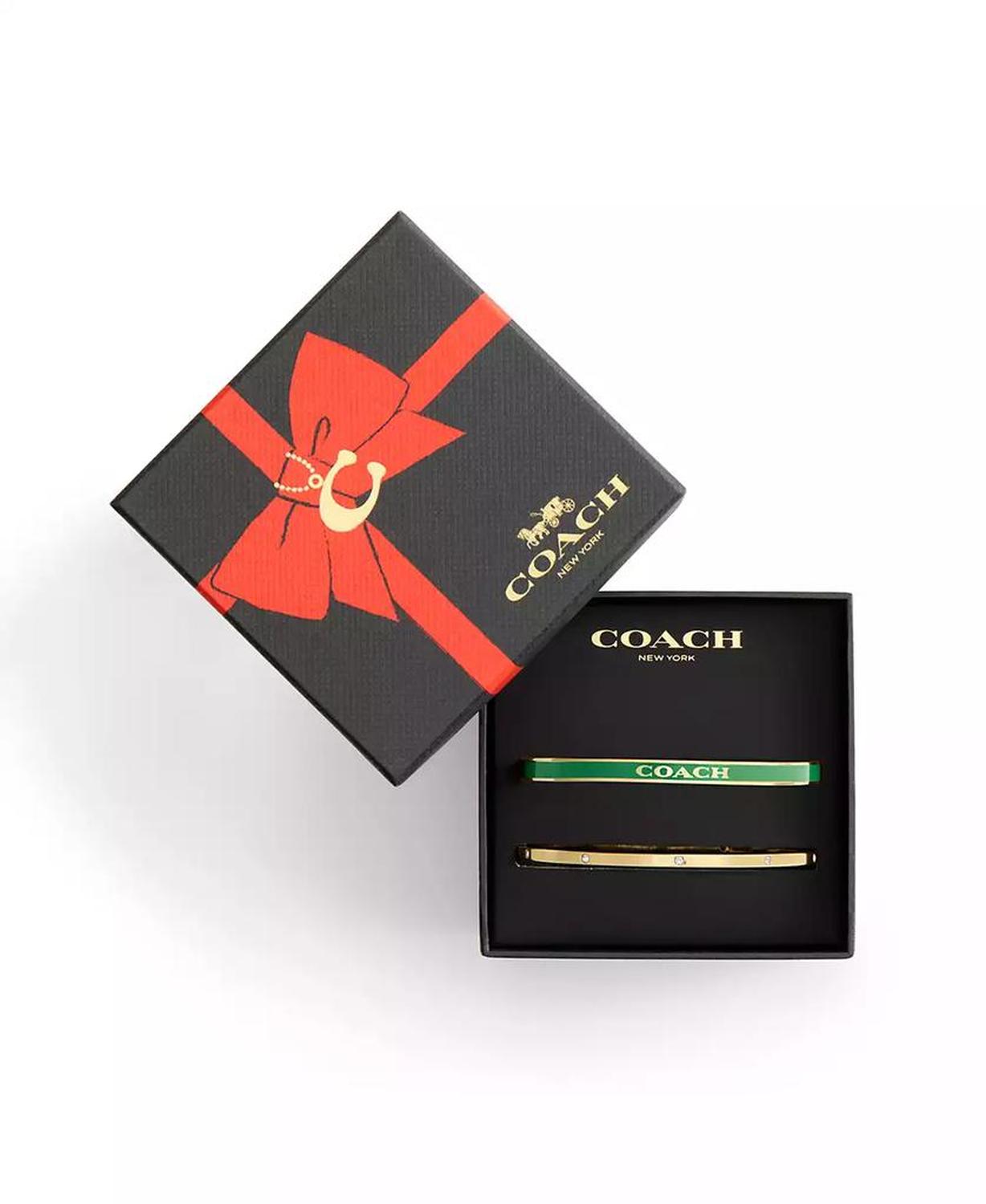 Gold Plated Duo Bangle Bracelet Set