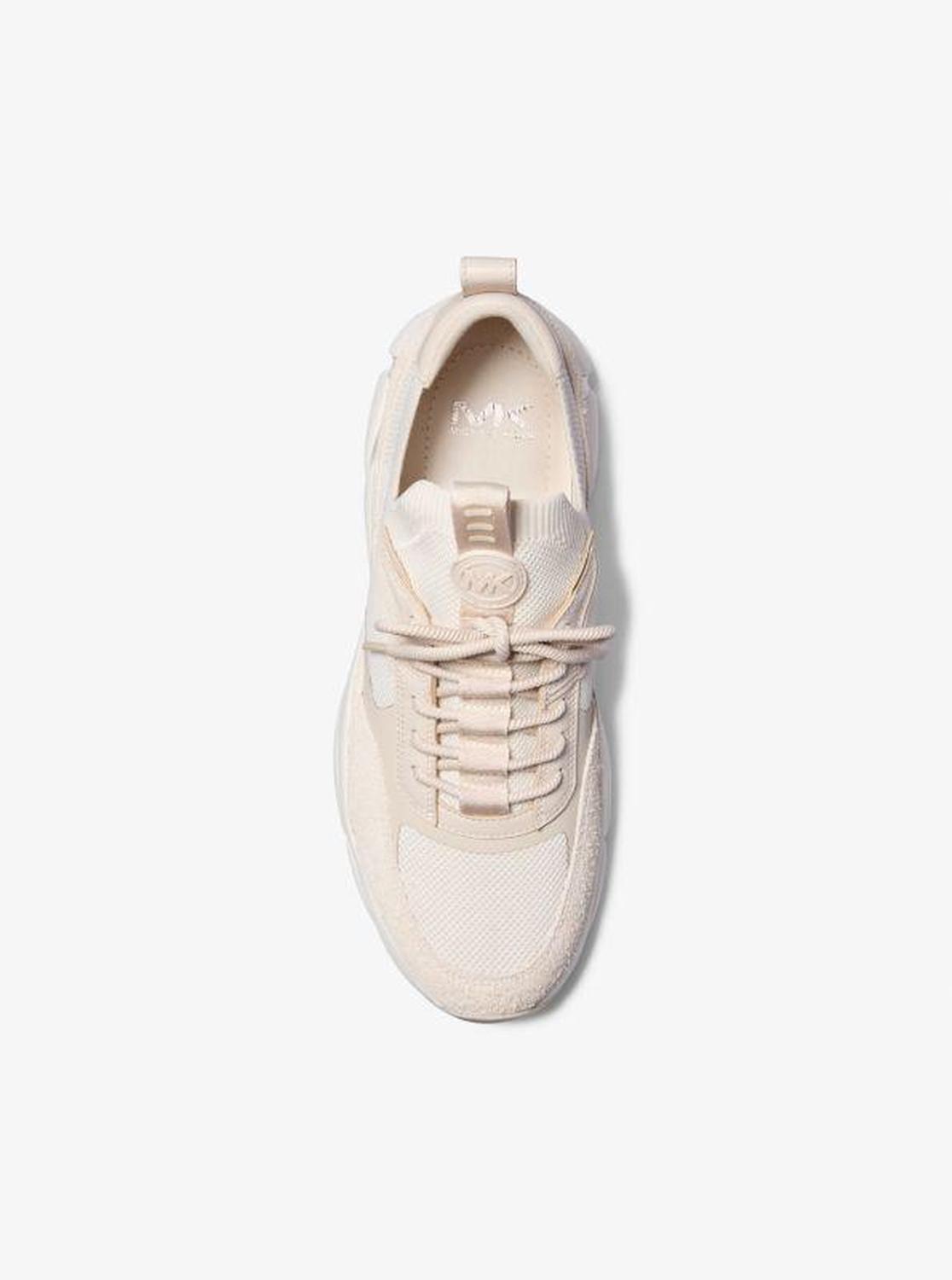 Darius Suede and Stretch Knit Trainer