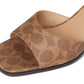 Sculpted C Coated Canvas Block Heel Sandals