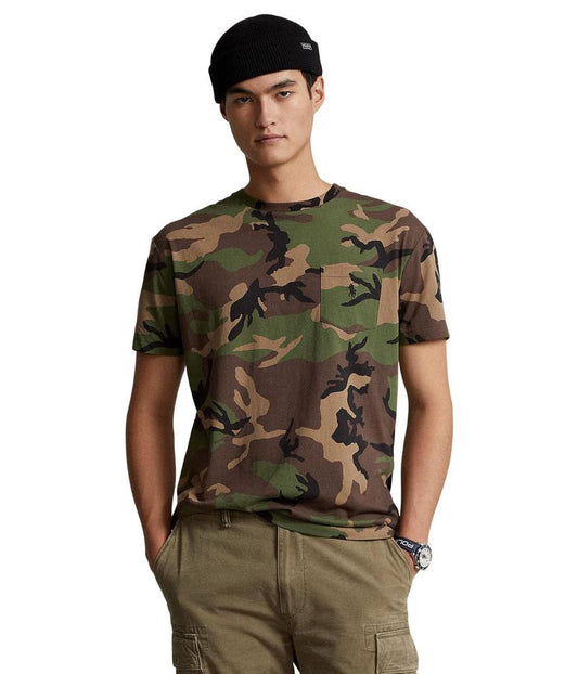 Classic Fit Camo Jersey Pocket T-Shirt