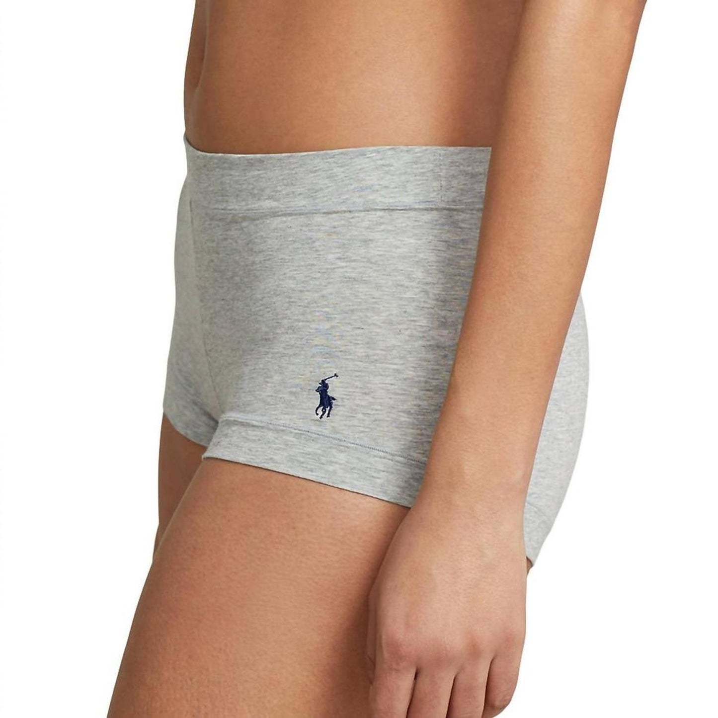 Mid Rise Girl Shorts In Heather Grey
