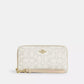 Long Zip Around Wallet In Sketch Signature Canvas