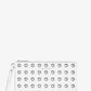 Jet Set Large Studded Pebbled Leather Wristlet
