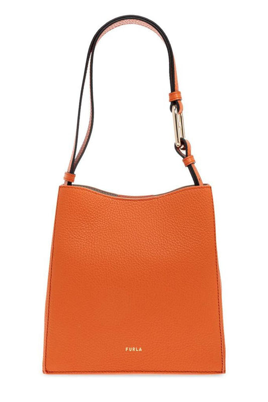 Furla Nuvola Logo Printed Mini Bucket Bag