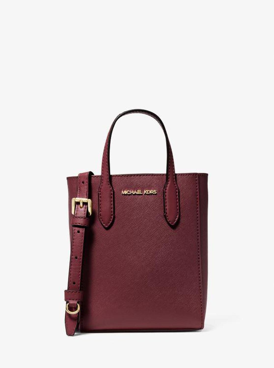 Vincent Extra-Small Saffiano Leather Crossbody Bag With Logo Card Case