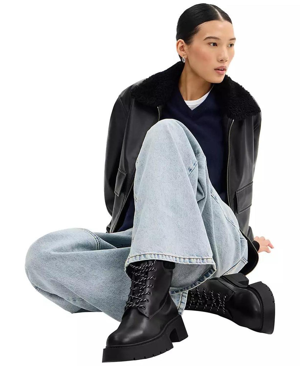 Women's Leah Platform Lace-Up Booties