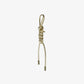 Gold-Tone and Metallic Braided Cord Bag Charm