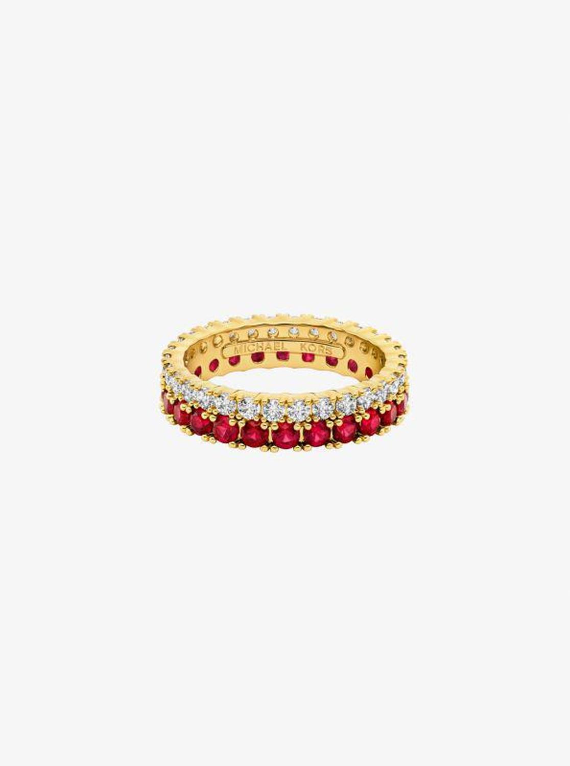 Two-Tone Double Pavé Ring