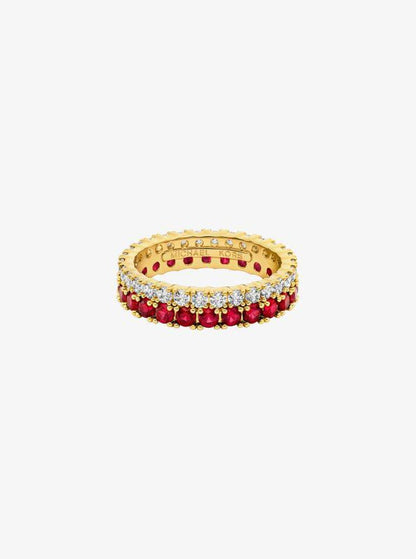 Two-Tone Double Pavé Ring