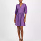 Women's Dorena Solid-Color Elbow-Sleeve A-Line Dress