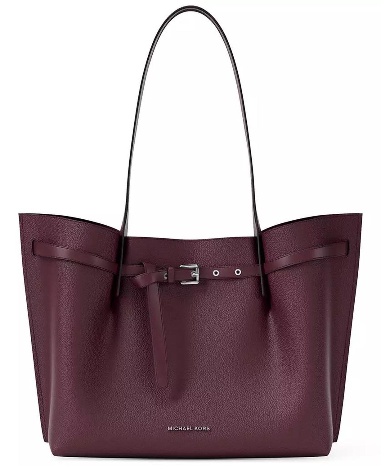 Emilia Extra Large East West Center Zip Tote Bag