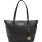 Jet Set Womens Leather Shopper Tote Handbag