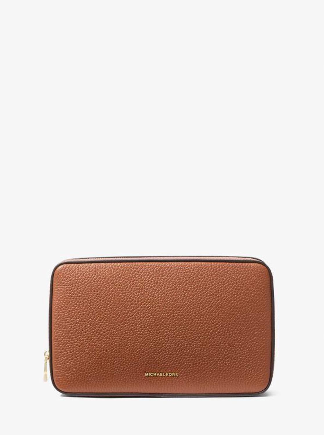 Medium Pebbled Leather Tech Organizer