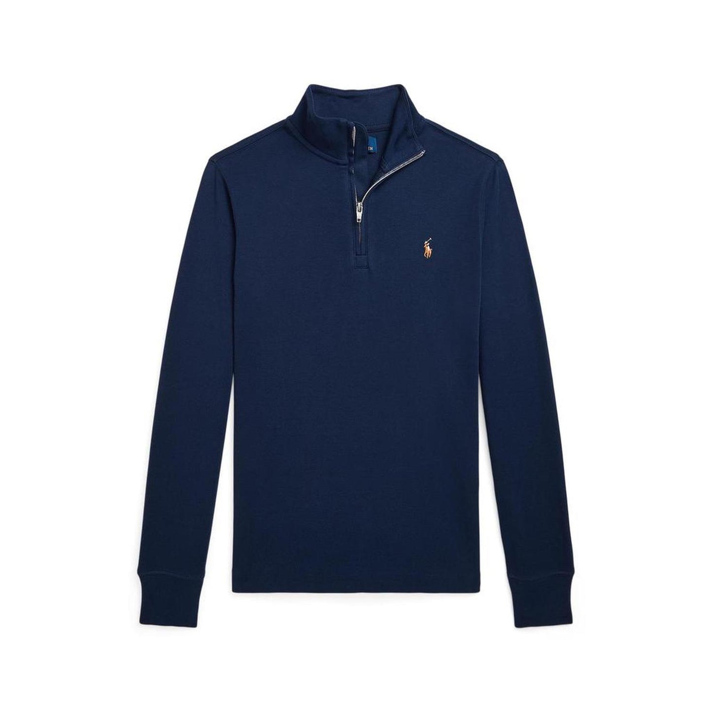 Cotton Interlock Quarter-Zip Pullover (Big Kid)
