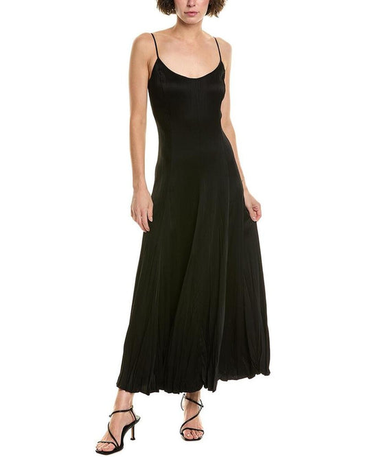 Jamison Crushed Charmeuse Midi Dress