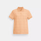 Coach Outlet Signature Pique Polo In Organic Cotton