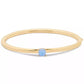 Gold-Tone Color Cubic Zirconia Bangle Bracelet