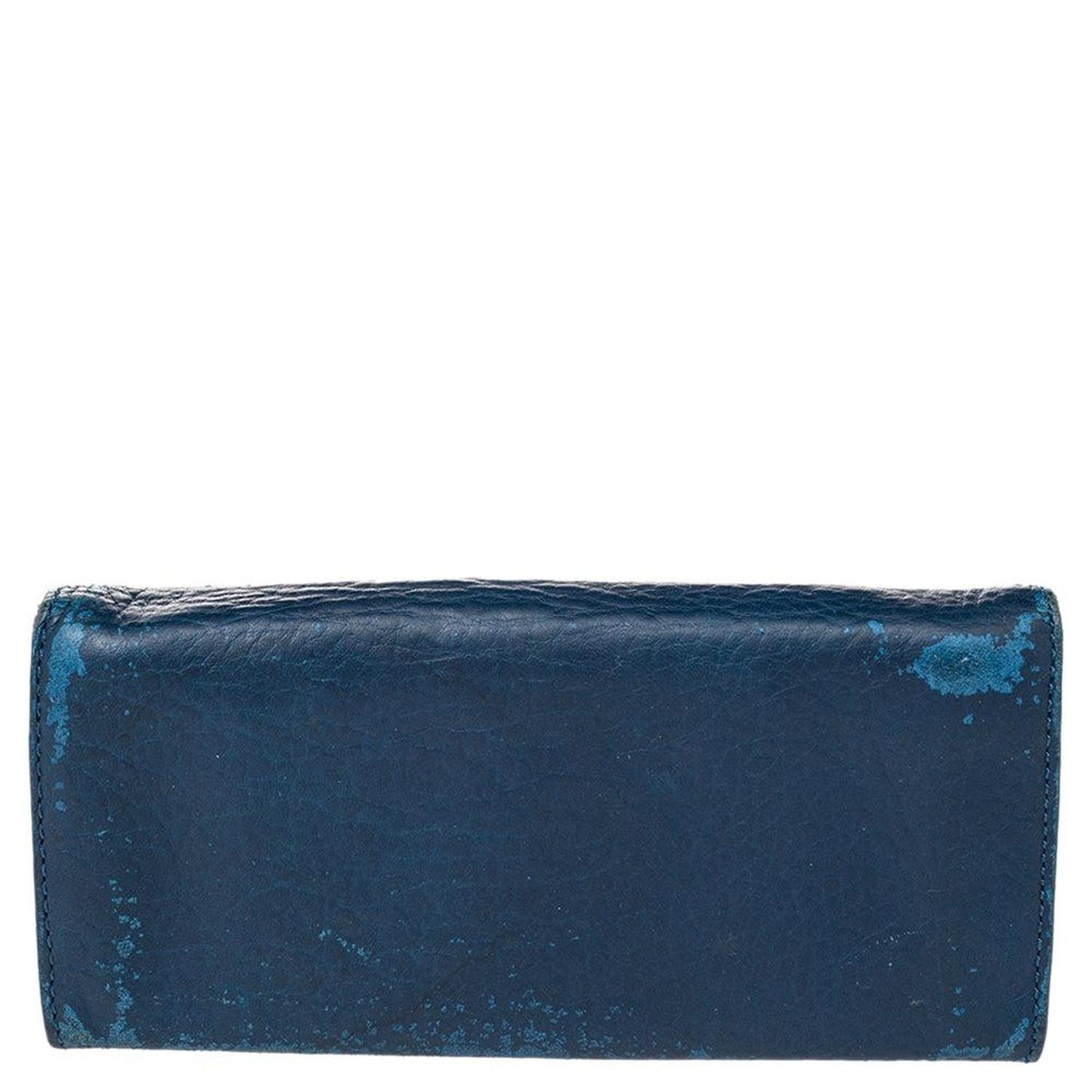 Marc By Marc Jacobs Blue Leather Flat Wallet