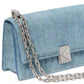 Deco Quilted Denim Mini Leather Crossbody