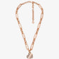 Precious Metal-Plated Pavé Heart Necklace
