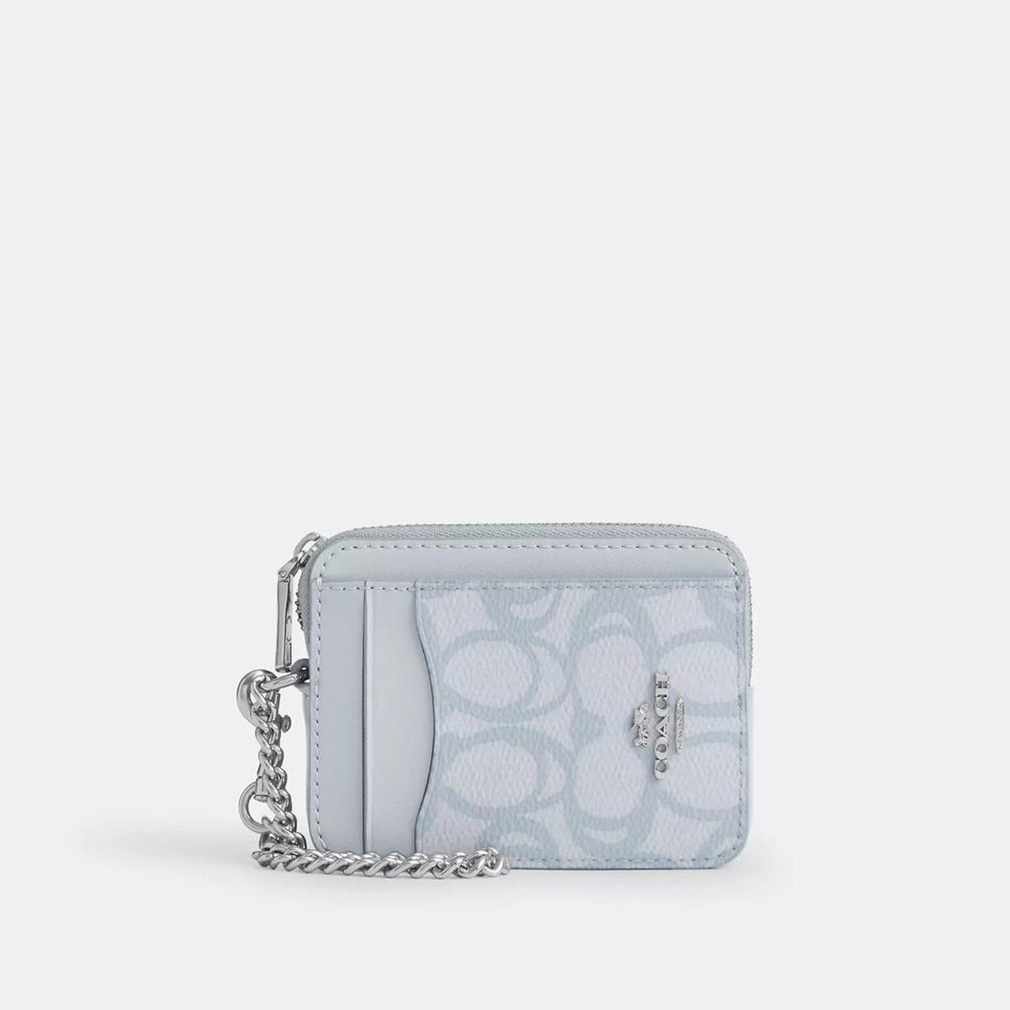 Zip Card Case In Sketch Signature Canvas
