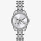 Mini Bryant Pavé Logo Silver-Tone Watch