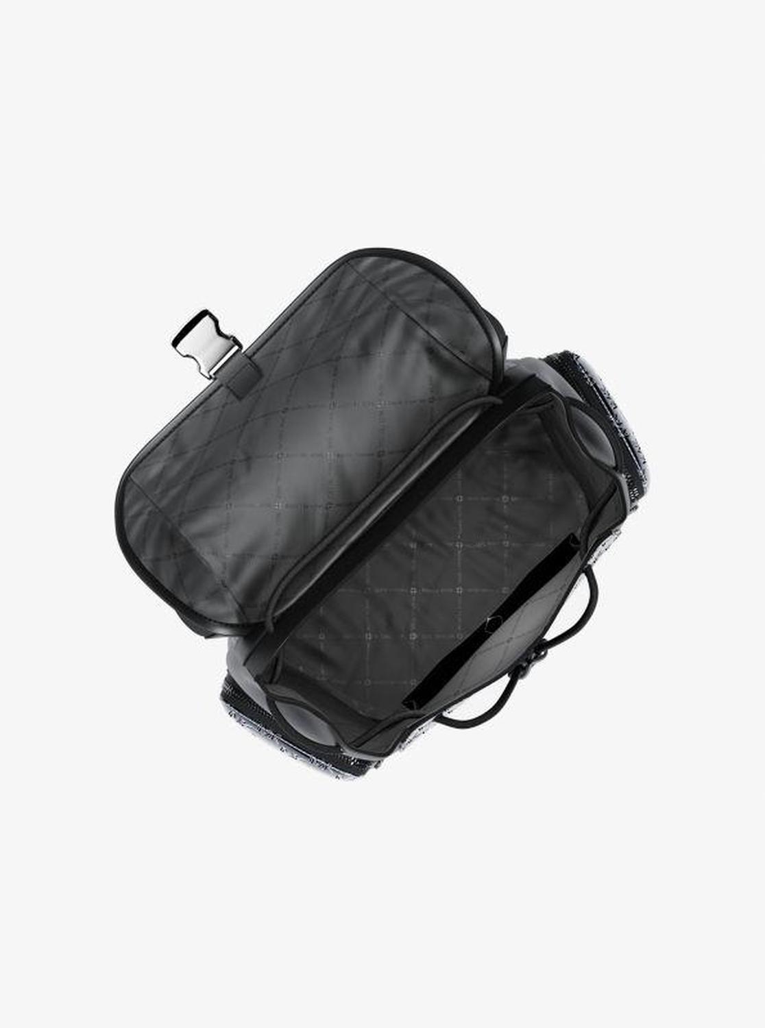 Cooper Medium Metallic Logo Debossed Backpack