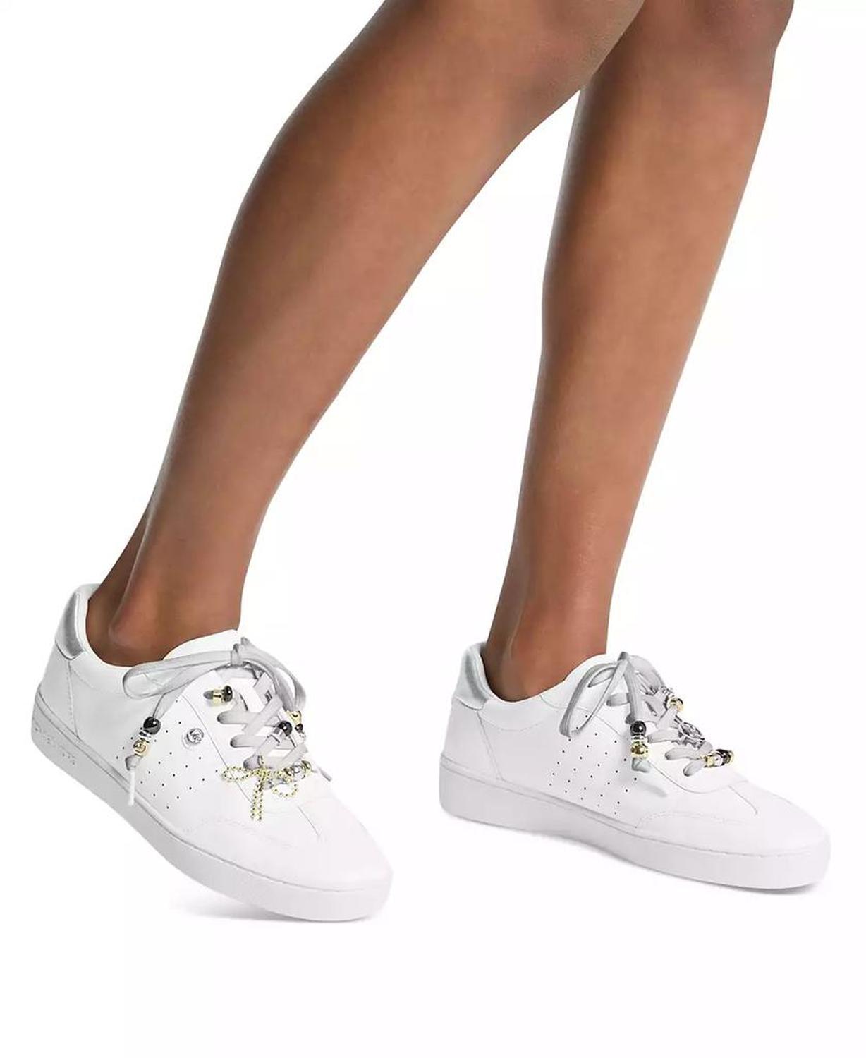 Scotty Leather Lace-up Sneakers with Charms