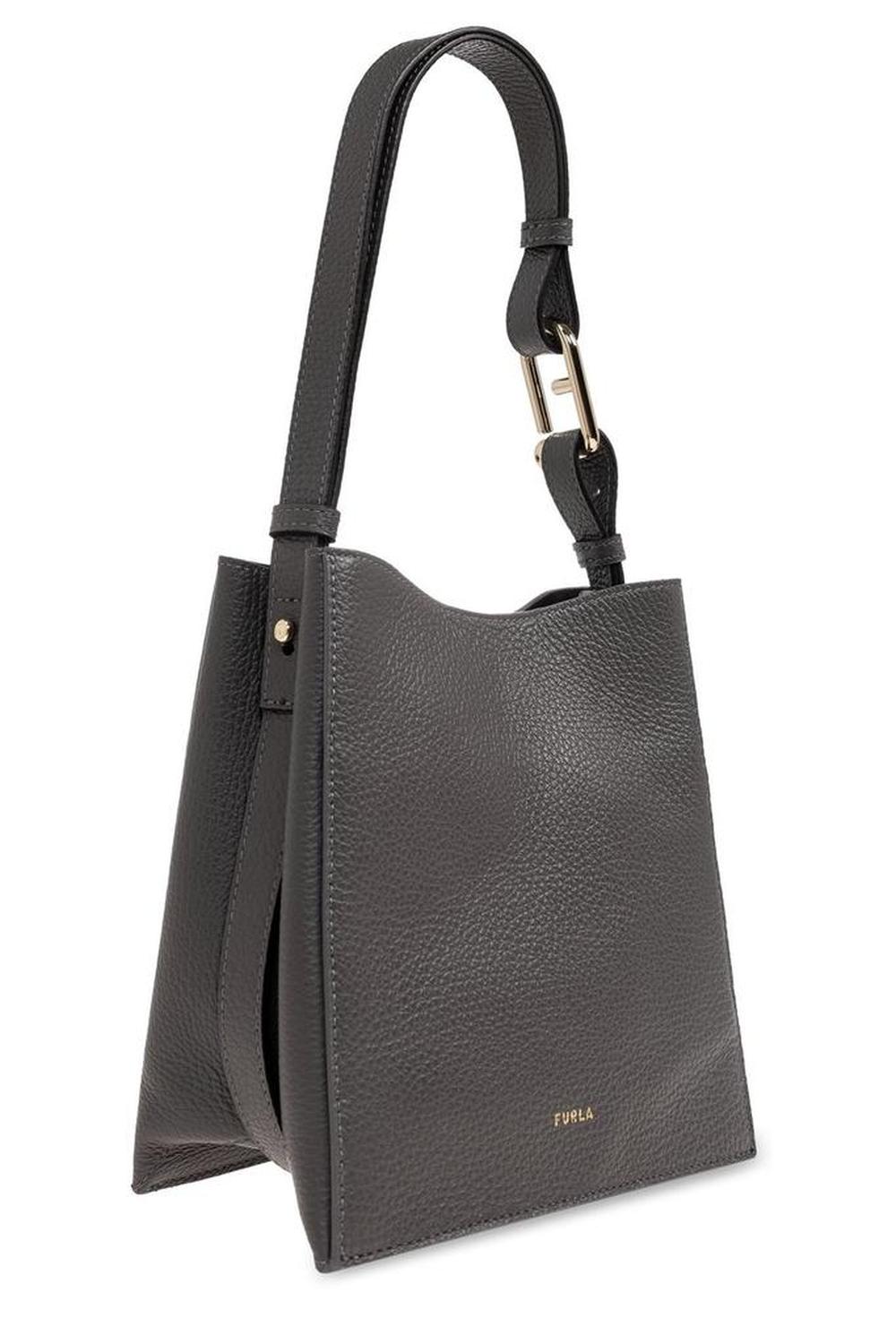 Furla Nuvola Logo Printed Mini Bucket Bag