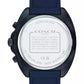 Men's Charter Blue Silicone Strap Watch 44.5mm