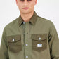 Men's Ebrido Relaxed Fit Long Sleeve Button-Front Overshirt