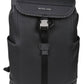 Michael Kors Hudson Logo Plaque Flap Backpack