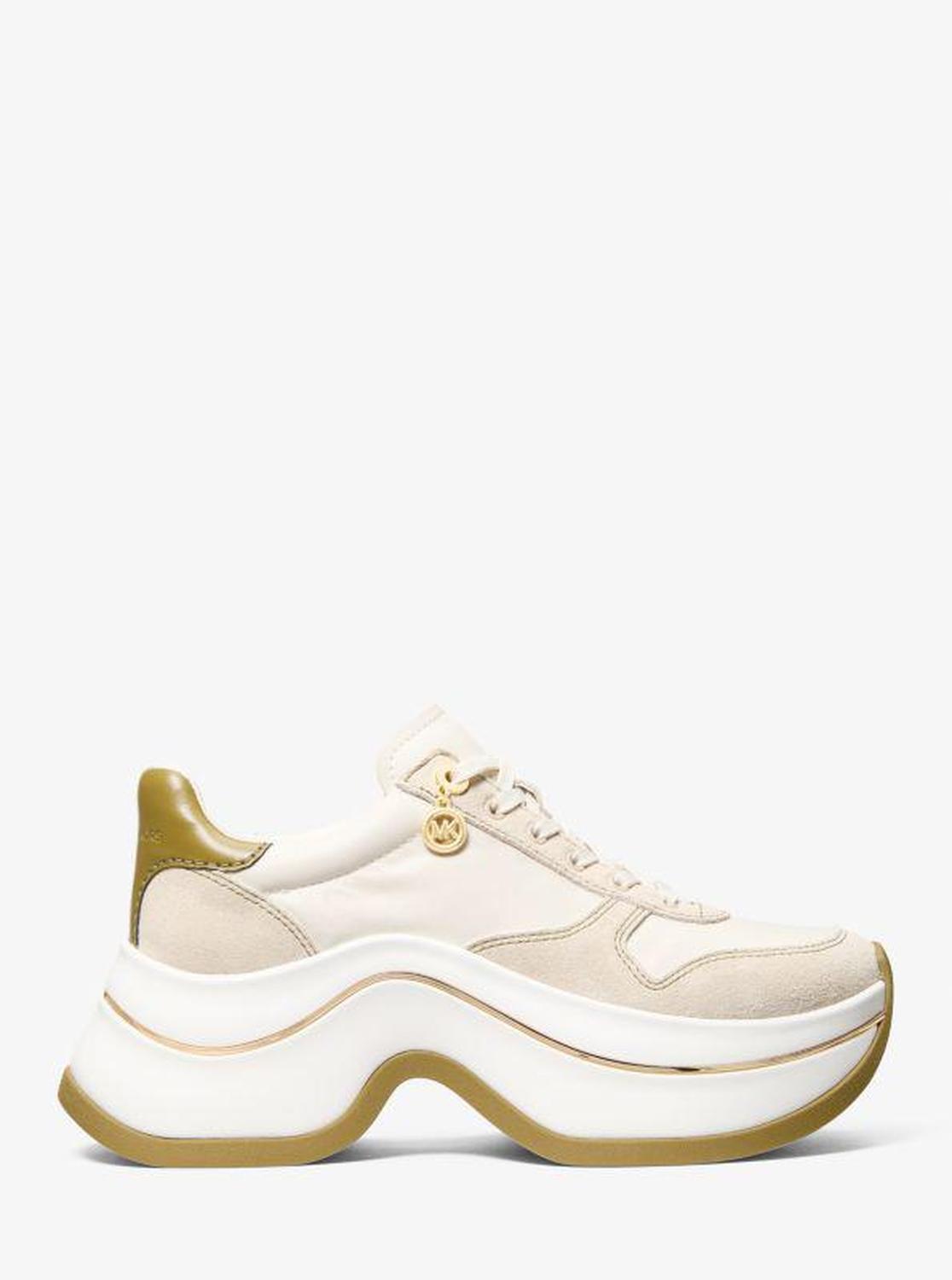 Arla Leather and Suede Trainer