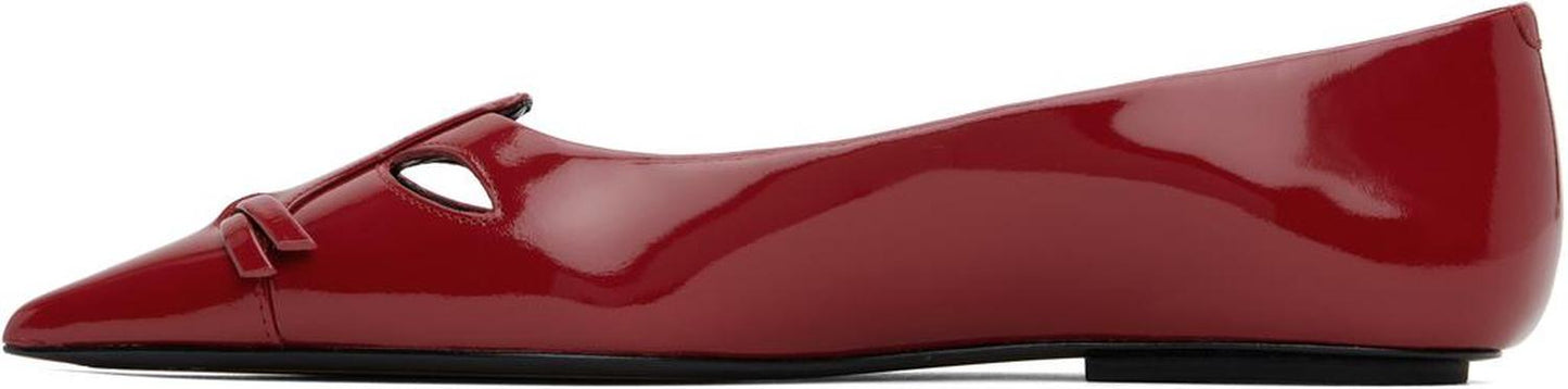 Red 'The Kat' Ballerina Flats