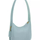 Small Glovetanned Leather Curve Zip Bag