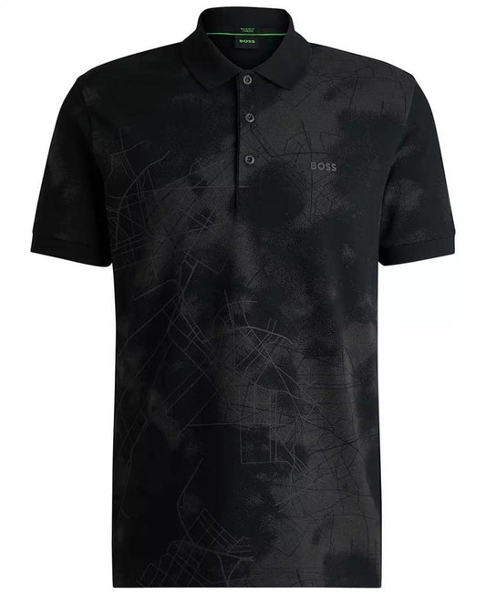 Men’s Reflective Print Polo