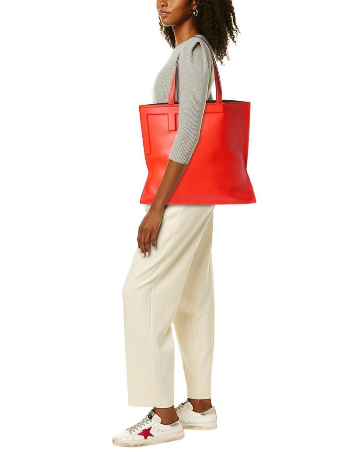 FENDI Flip Large Leather Tote
