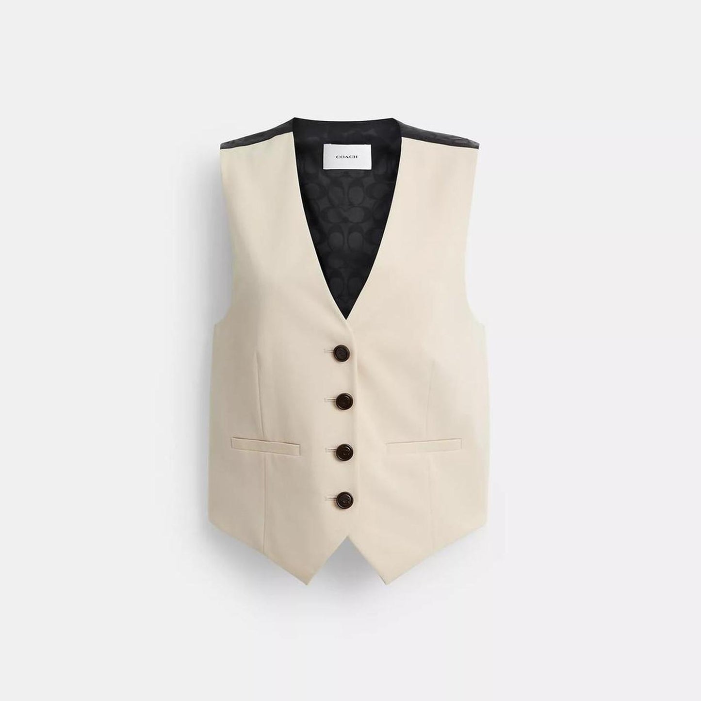 Tailored Vest In Recycled Polyester