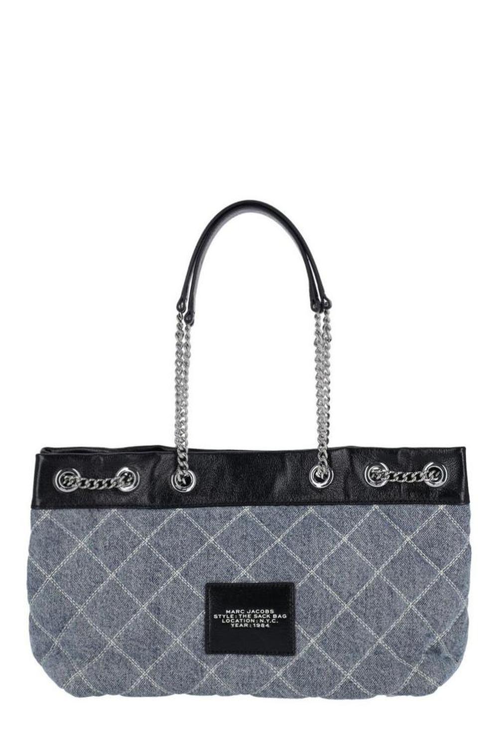 Marc Jacobs The Quilted Denim Chain Sack Bag