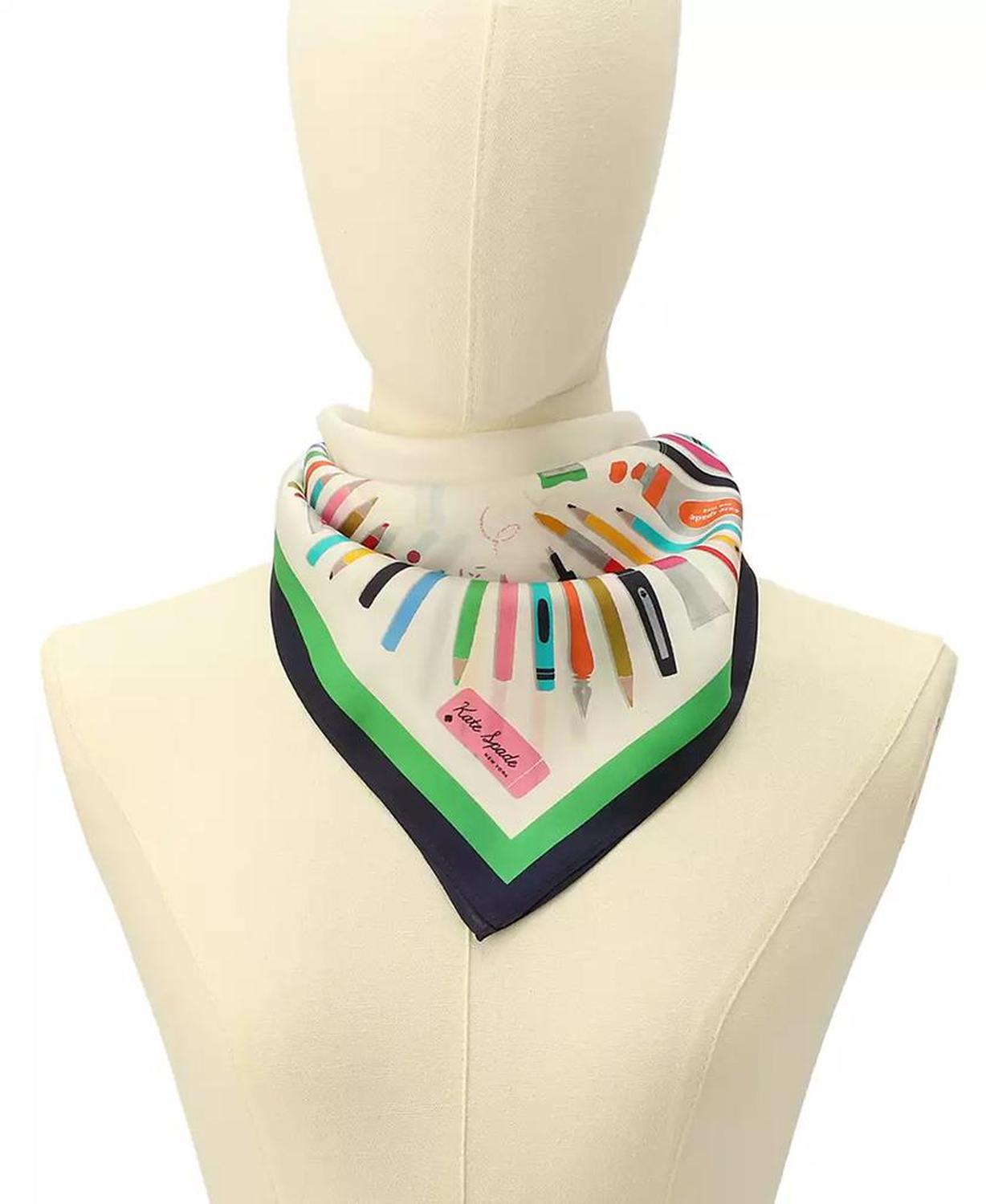 Art Supplies Silk Bandana Scarf
