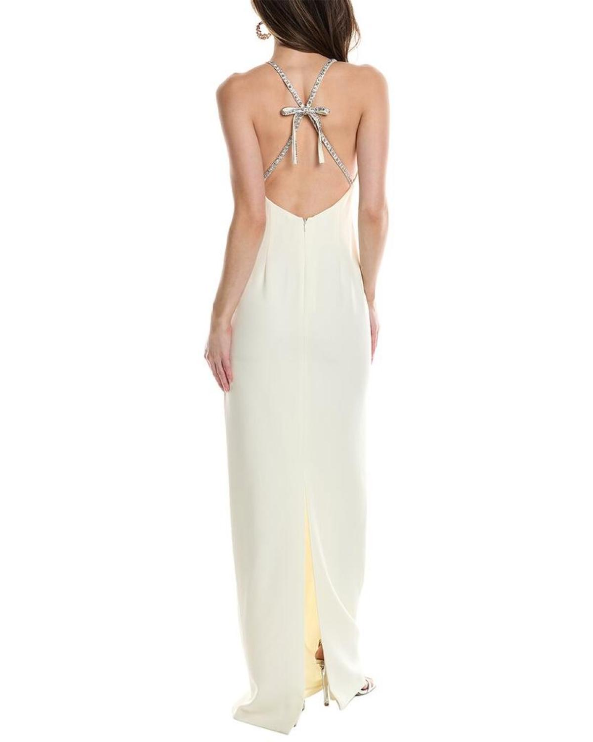 Marchesa Notte Embellished Column Gown